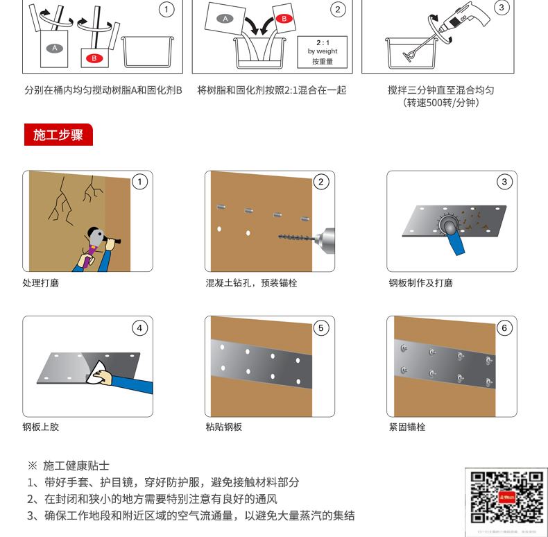 包钢滦县粘钢加固施工过程